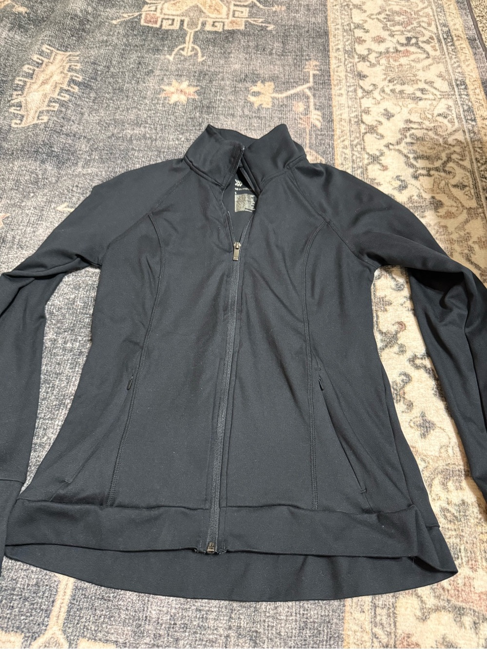 all in motion Women's Black Full-Zip Utility Jacket